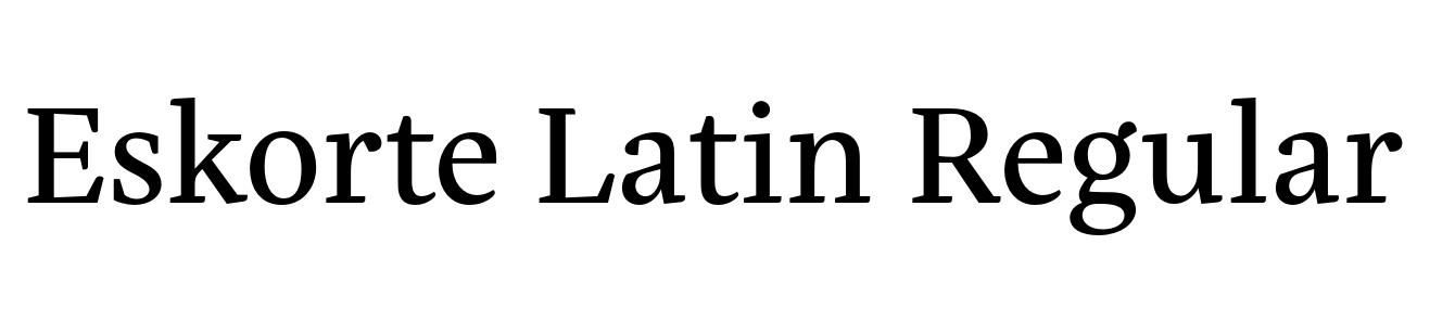 Eskorte Latin Regular